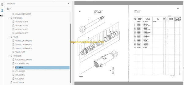 Hitachi EX30U EX32UE Excavator Parts Catalog & Equipment Components Parts Catalog