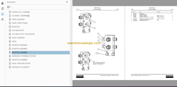 Sandvik LH517 Mining Loader Service and Parts Manual (L817D600)