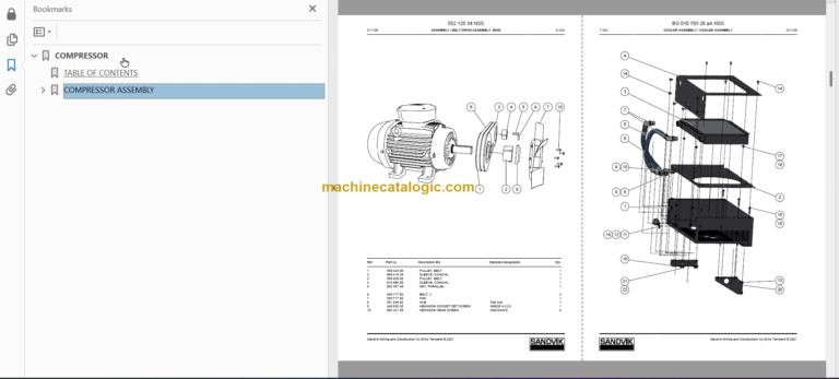 Sandvik DT923i Tunnelling Drill Service and Parts Manual (SN 121D75623-1)