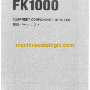 Hitachi FK1000 Inner Parts Catalog