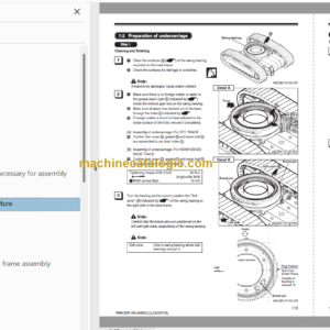 Hitachi EX5600E-6 Hydraulic Excavator Technical and Assembly Procedure and Workshop Manual