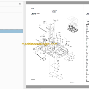 Hitachi ZX18-3 Hydraulic Excavator Parts Catalog & Equipment Components Parts Catalog