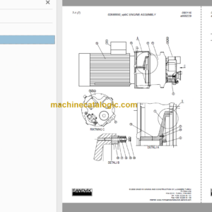 Sandvik LH625E Mining Loader Parts Manual (L825E023)