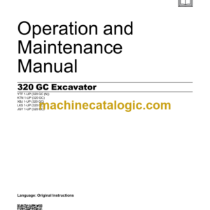 Caterpillar 320 GC Excavator Operation and Maintenance Manual