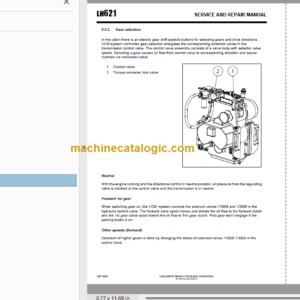 Sandvik LH621 Mining Loader Service and Parts Manual (L321D163)