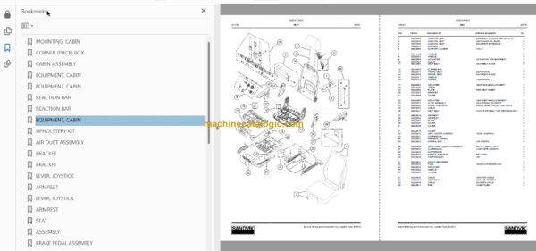 Sandvik LH621 Mining Loader Service and Parts Manual (L321D163)