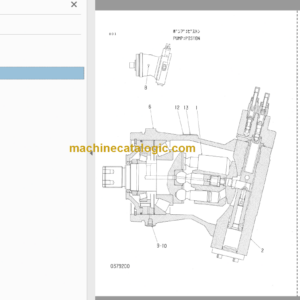 Hitachi JD992D Hydraulic Excavator Parts Catalog & Equipment Components Parts Catalog