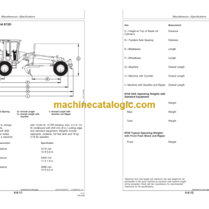 John Deere 670D 672D 770D 772D 870D and 872D Motor Graders Operators Manual (OMT202890)