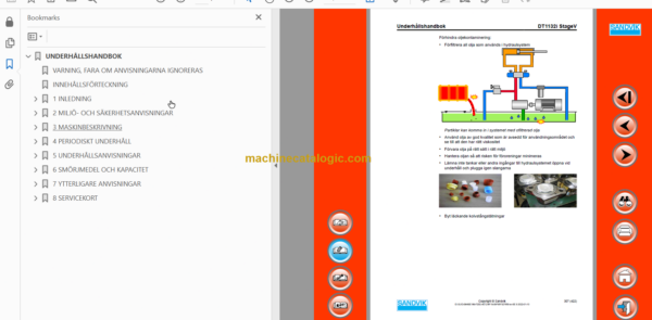 Sandvik DT1132i Drill Rig Operator's and Maintenance Manual (122D80078-1 Swedish)