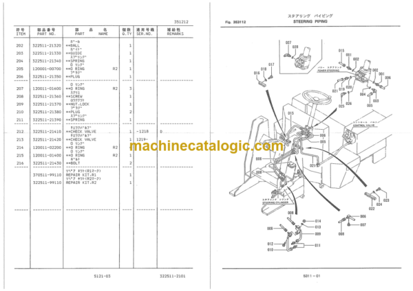 Furukawa FL35-1 FL35-2 Wheel Loader Parts Catalog