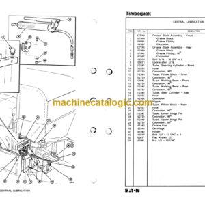 Timberjack 404 408 Skidder Parts Catalog (WC445403)