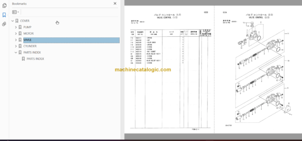 Hitachi HX64B Parts Catalog & Equipment Components Parts Catalog