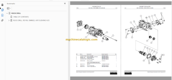 Sandvik Commando DC130Ri Drill Rig Service and Parts Manual (TIER3 50040)