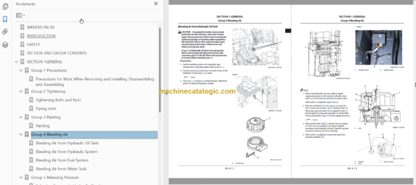 Hitachi EX8000-6B Hydraulic Excavator Technical and Assembly Procedure and Workshop Manual