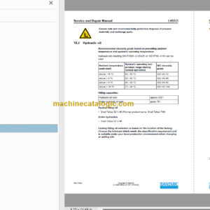 Sandvik LH517 Mining Loader Service and Parts Manual (L817D621)