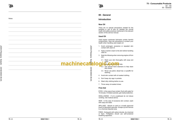 JCB Stage-V 448 Elec Engine 4 Cyl Service Manual