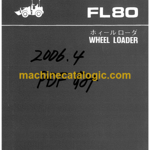 Furukawa FL80 Wheel Loader Parts Catalog