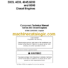 John Deere Series 300 3029 4039 4045 6059 and 6068 Diesel Engines Component Technical Manual (CTM8)