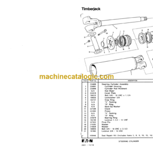 Timberjack 404 408 Skidder Parts Catalog