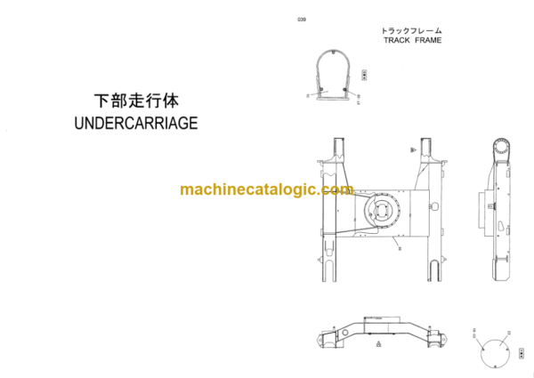 Hitachi HX99B European Spec. Crawler Mounted Aerial Platform Parts Catalog