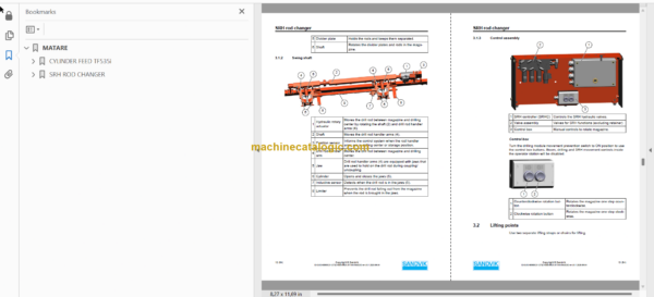 Sandvik DT1132i Drill Rig Service and Parts Manual (120D59413-1)