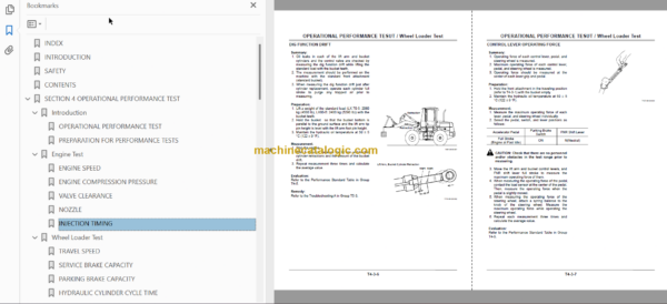 Hitachi LX70-5 LX80-5 Wheel Loader Technical and Workshop Manual