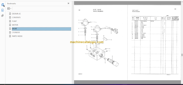 Hitachi EX30UR-2C Excavator Parts Catalog & Equipment Components Parts Catalog