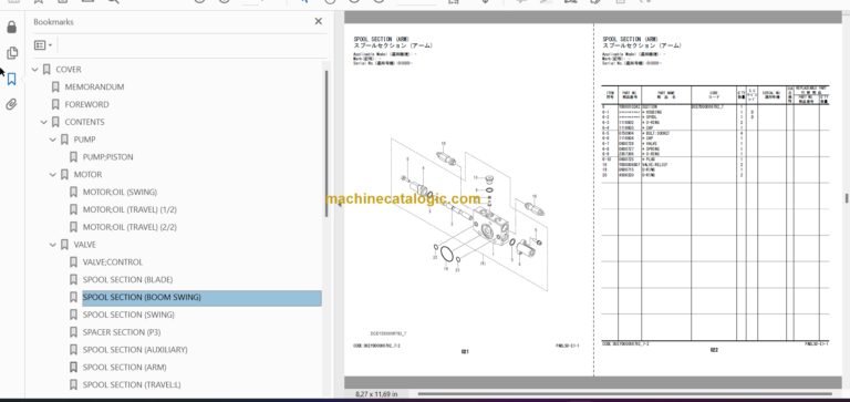 Hitachi ZX19-6 Hydraulic Excavator Parts Catalog & Equipment Components Parts Catalog