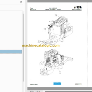 Sandvik DT923i Tunnelling Drill Service and Parts Manual (SN 122D65038-1)
