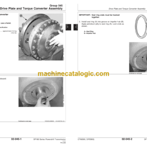 John Deere DF180 Series Powershift Transmission Repair Technical Manual (CTM308)