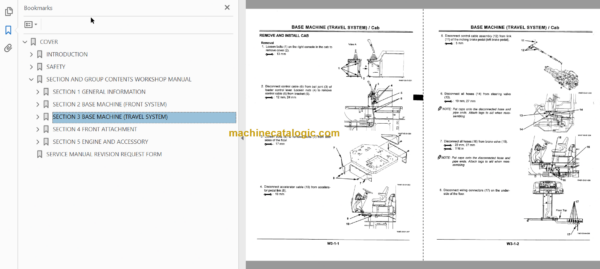 Hitachi LX70-5 LX80-5 Wheel Loader Technical and Workshop Manual