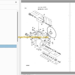 Hitachi JD992E-3 Excavator Parts Catalog & Equipment Components Parts Catalog