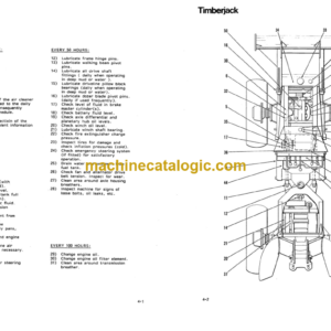 Timberjack 350 380 Skidder Operator Service Manual