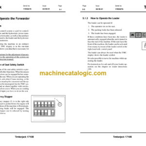 Timberjack 1710B Forwarder Operator and Maintenance Manual