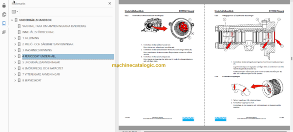 Sandvik DT1132i Tunnelling Drill Operator's and Maintenance Manual (SN 121D67195-1 Swedish)