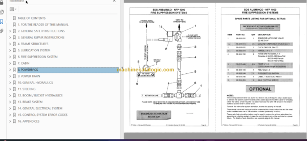 Sandvik LH517 Mining Loader Service and Parts Manual (L917D216)