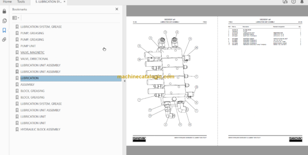 Sandvik LH621 Mining Loader Service and Parts Manual (L721D342)