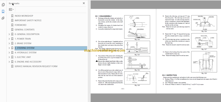 Hitachi LX70-7 LX80-7 Wheel Loader Technical and Inspection Workshop Manual