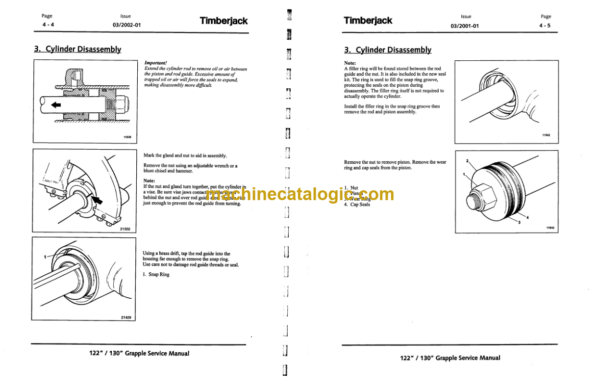 Timberjack 122 130 Grapple Service Manual