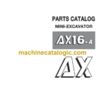 Hitachi AX16-4 Mini Excavator Parts Catalog