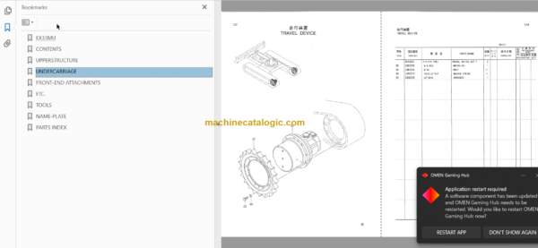 Hitachi EX33MU Excavator Parts Catalog & Equipment Components Parts Catalog