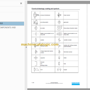 Sandvik DT1132i Drill Rig Service and Parts Diagrams (122D80078-1)