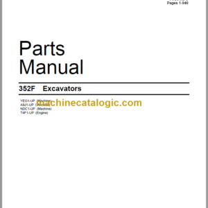 CAT 352F Excavators Parts Manual