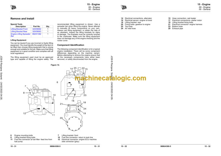 JCB T4F 444 (55kw) Engine (4 Cyl) JCB T4i 444 Elec Engine (4 Cyl) JCB T4i 448 Elec Engine (4 Cyl) Service Manual