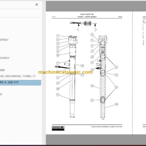 Sandvik LH625iE Mining Loader Service and Parts Manual (L925E101)