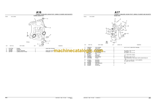 John Deere 9500 Backhoe Loader Parts Manual