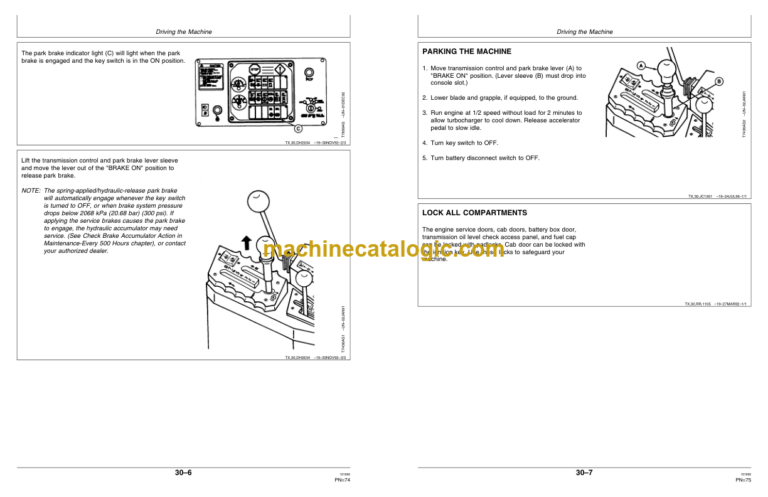 Timberjack 740G Skidder and 748G Grapple Skidder Operators Manual
