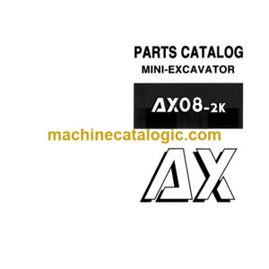 Hitachi AX08-2K Mini Excavator Parts Catalog