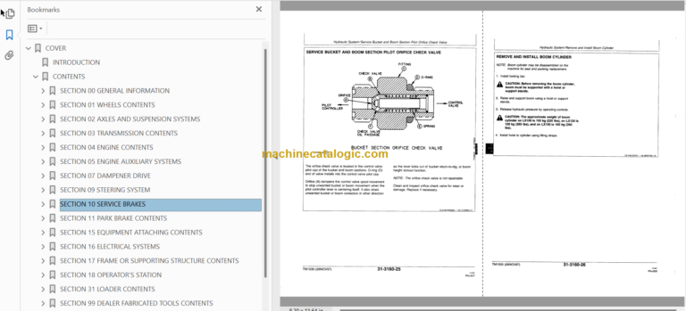 Hitachi LX100-2 LX120-2 LX150-2 Wheel Loader Technical and Workshop Manual