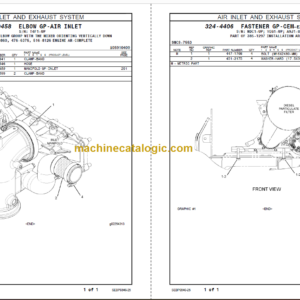 CAT 352F Excavators Parts Manual